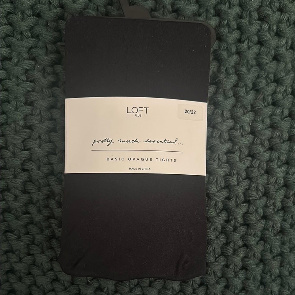 LOFT Plus Basic Opaque Tights - Black